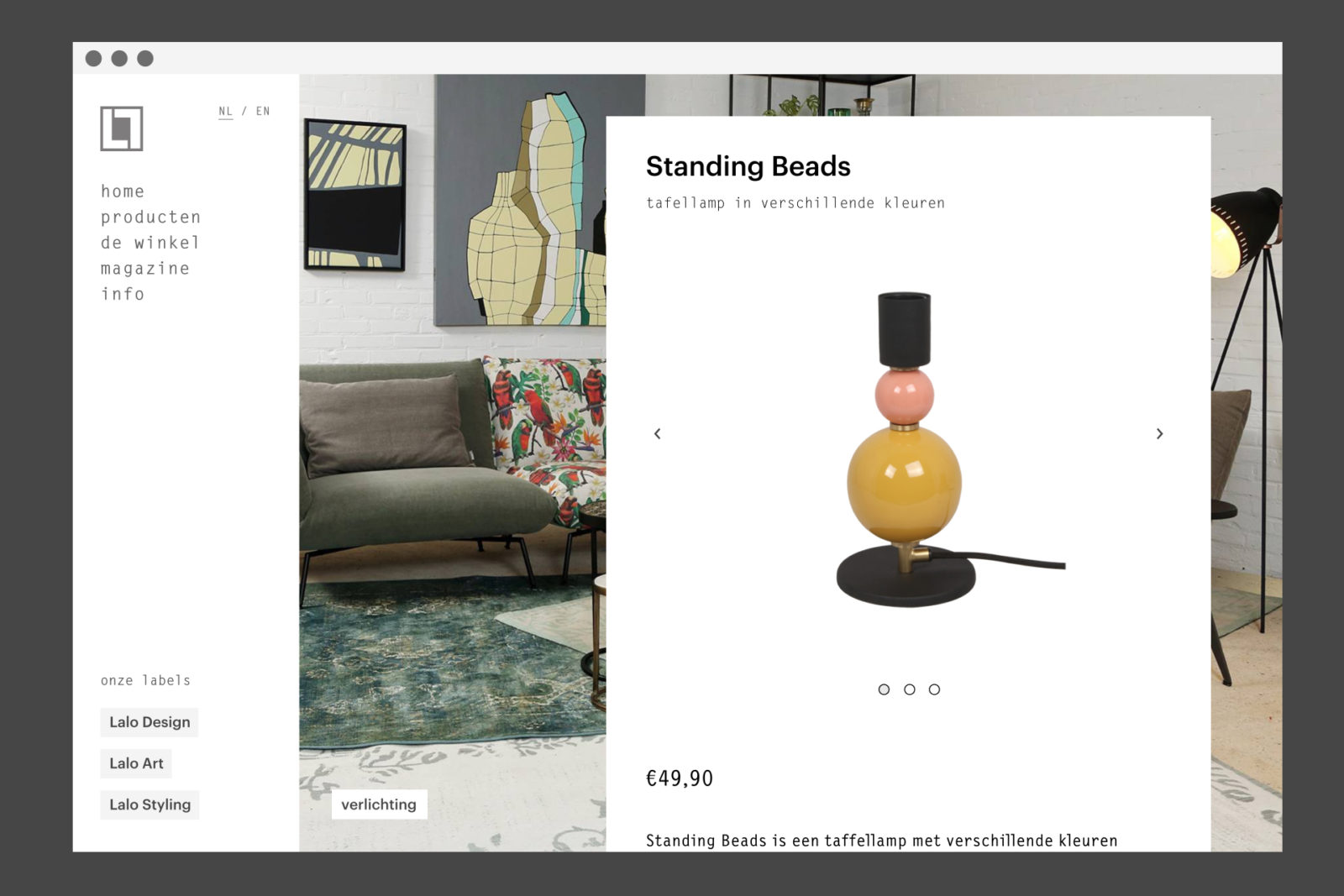 Product page La Lo